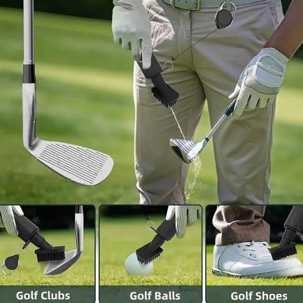 Golf Club Brush Cleaner With Water Bottle