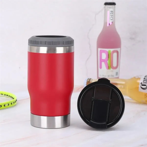 14oz All-in-One Insulated Can Cooler & Travel Tumbler