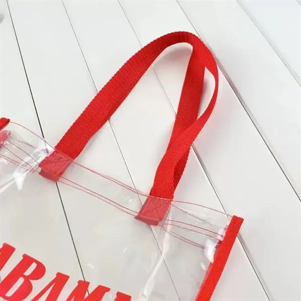 Clear PVC Tote Bag (12" W x 12" H x 6" D)