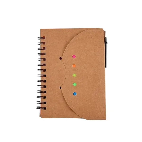 Memo Notebook With Pen And Sticky Notes
