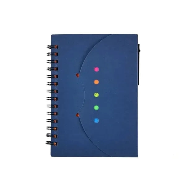 Memo Notebook With Pen And Sticky Notes