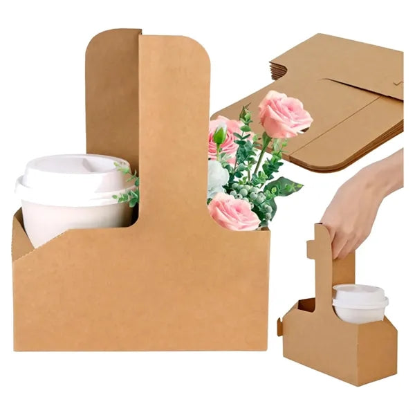 Disposable Drink Carrier With Handle