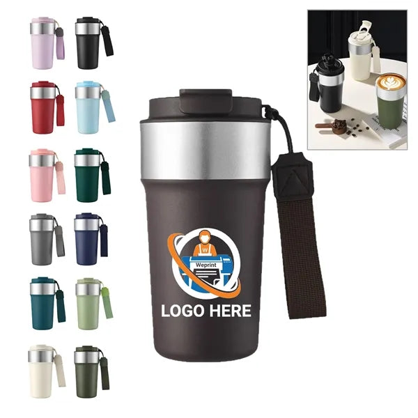 Portable Stainless Steel Straw Coffee Bottle