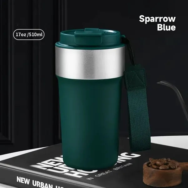 Portable Stainless Steel Straw Coffee Bottle