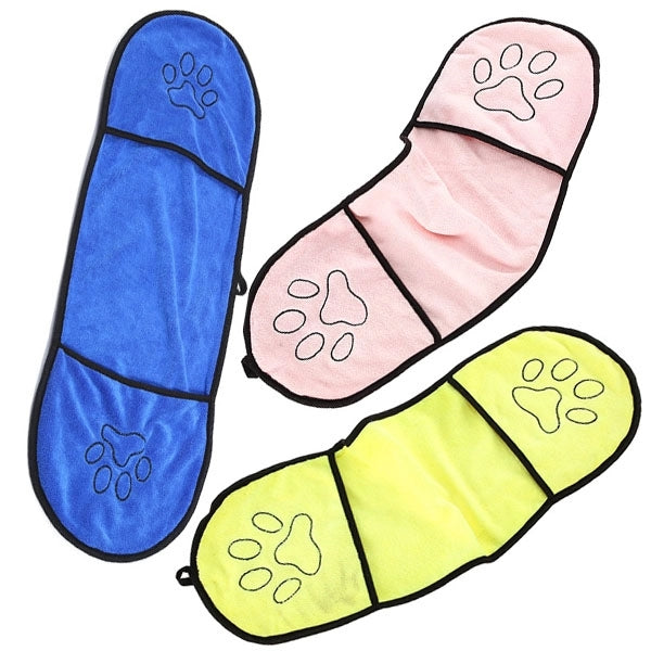 Microfiber Pocket Quick Drying Pet Towel
