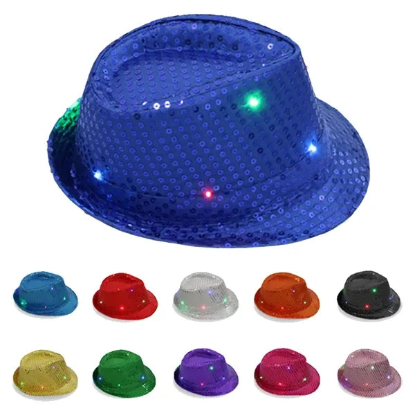 Cowboy Hat LED Sequin Mardi Gras