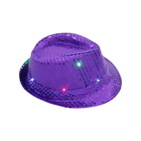 Cowboy Hat LED Sequin Mardi Gras