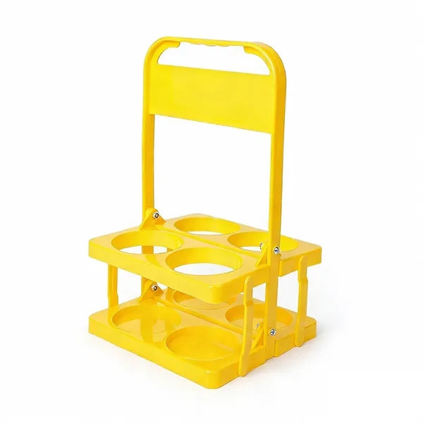 Plastic Foldable Drink Carrier Holder w/Handle