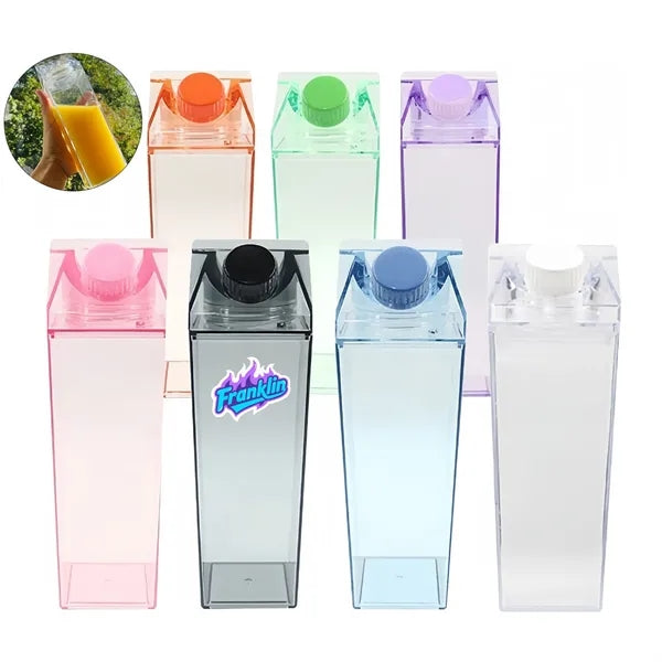 16oz Milk Carton Plastic Tumbler