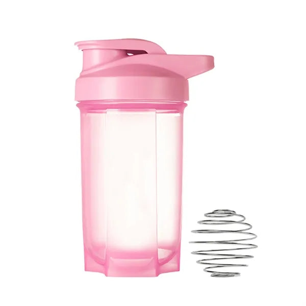 16oz Protein Shaker Bottle with Stainless Mixer