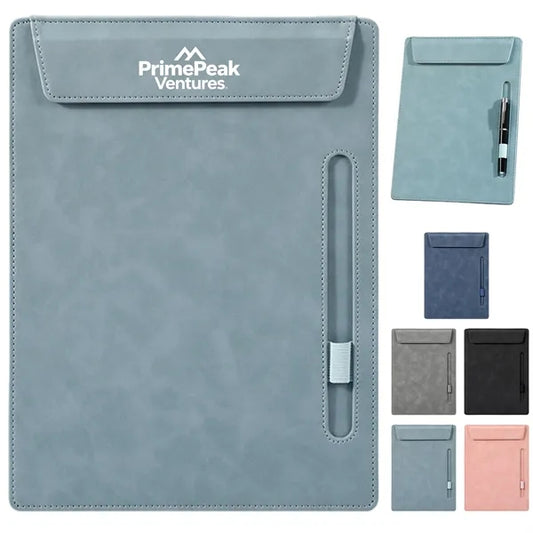 A4 Document Folder Magnetic Leatherette Office Portfolio