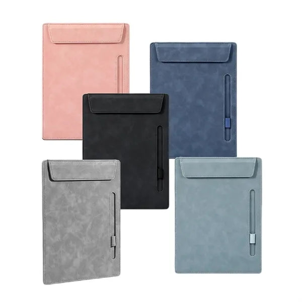 A4 Document Folder Magnetic Leatherette Office Portfolio