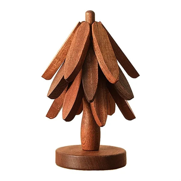 Wooden Trivets Set of 4 Protectors