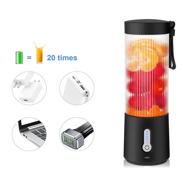 Portable Rechargeable Blender Bottle for Smoothies & Travel