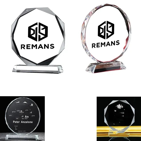 4" Distinctive Crystal Recognition Trophy