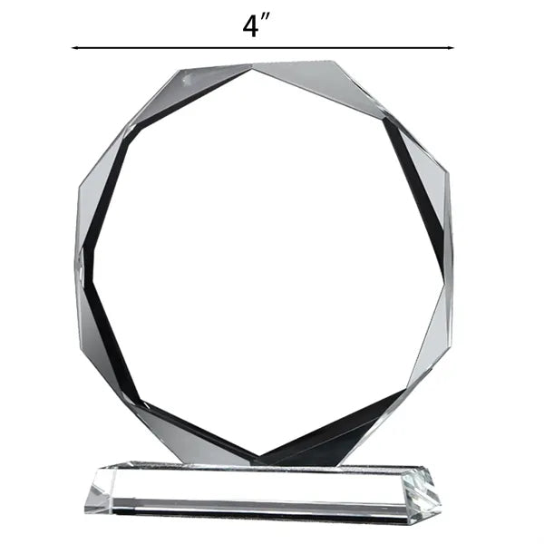 4" Distinctive Crystal Recognition Trophy