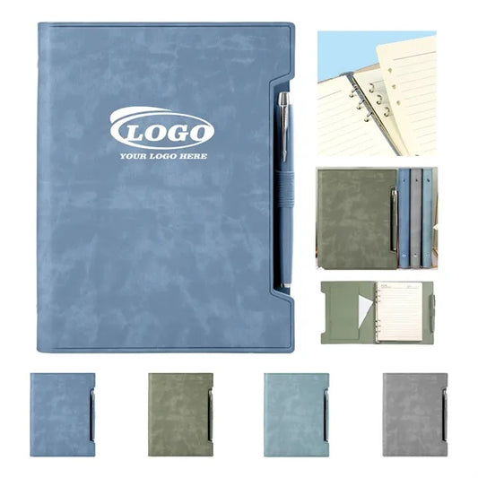 A5 Faux Leather Refillable Notebook
