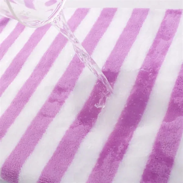 Soft Coral Fleece Bath Towel Absorbent Spa Sheet