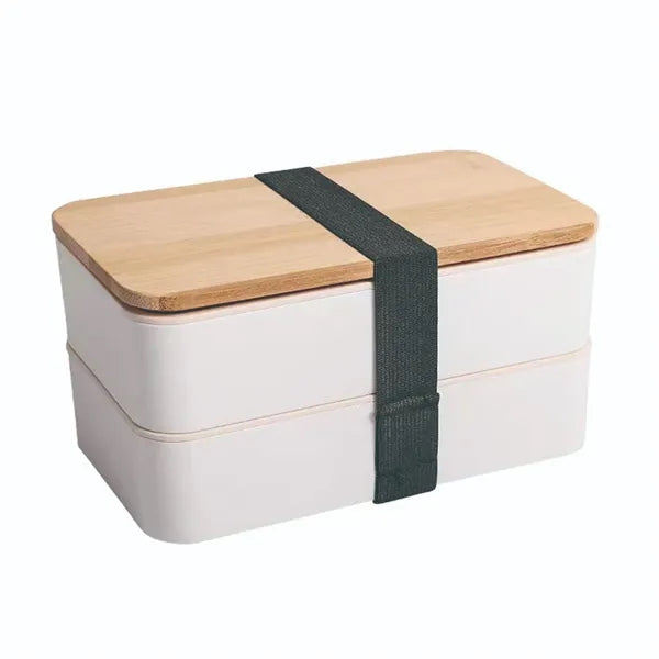 Dual-Compartment Bento Lunch Container with Dining Set