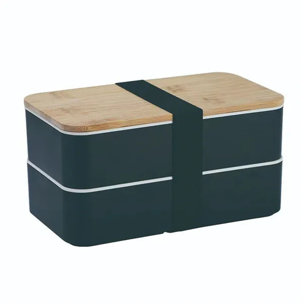 Dual-Compartment Bento Lunch Container with Dining Set
