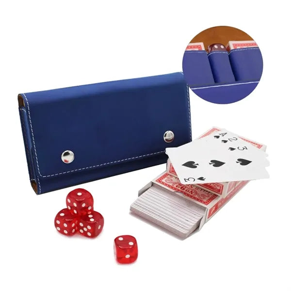 Leatherette Portable Game Pouch for Dice