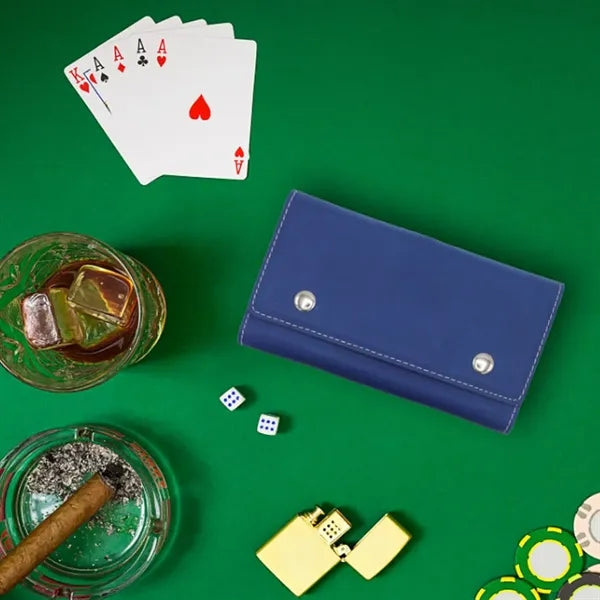 Leatherette Portable Game Pouch for Dice