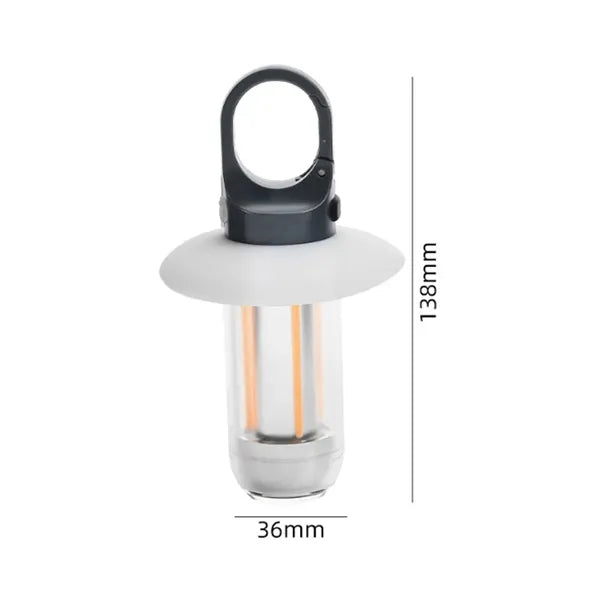 Vintage Camping Lantern with Tungsten Filament Design