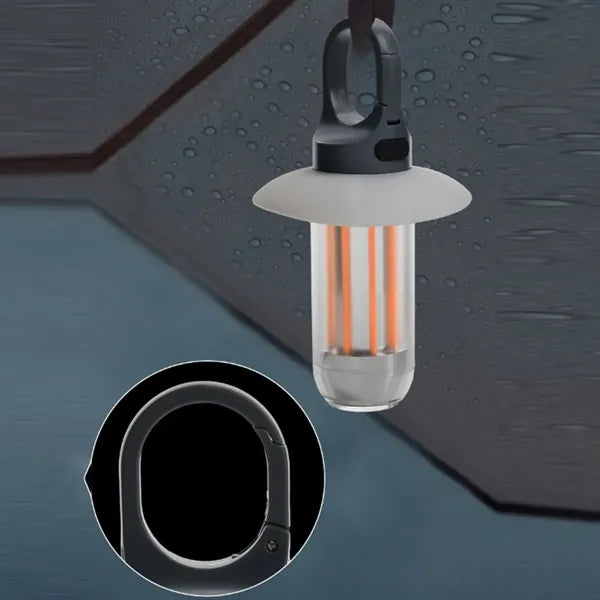 Vintage Camping Lantern with Tungsten Filament Design