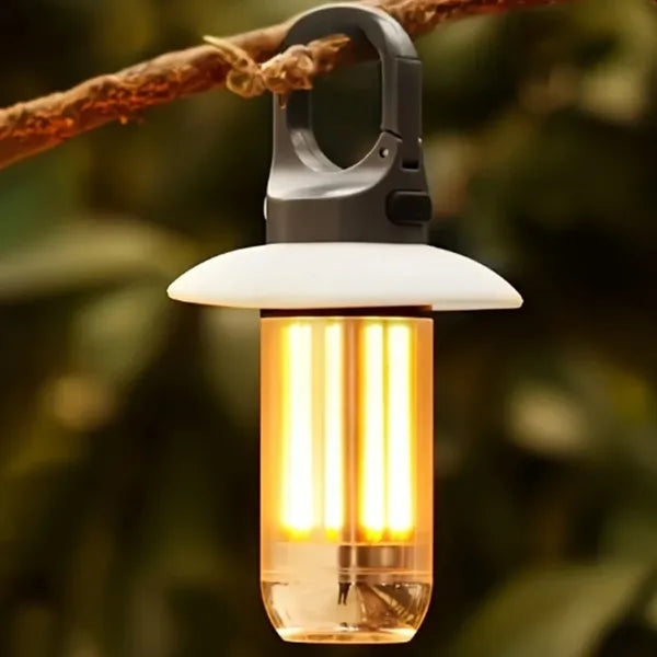 Vintage Camping Lantern with Tungsten Filament Design