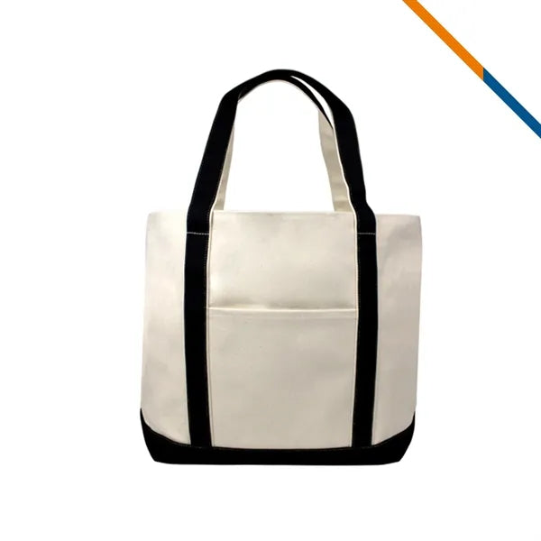 ZipCove 18 oz Cotton Canvas Zipper Boat Tote Bag