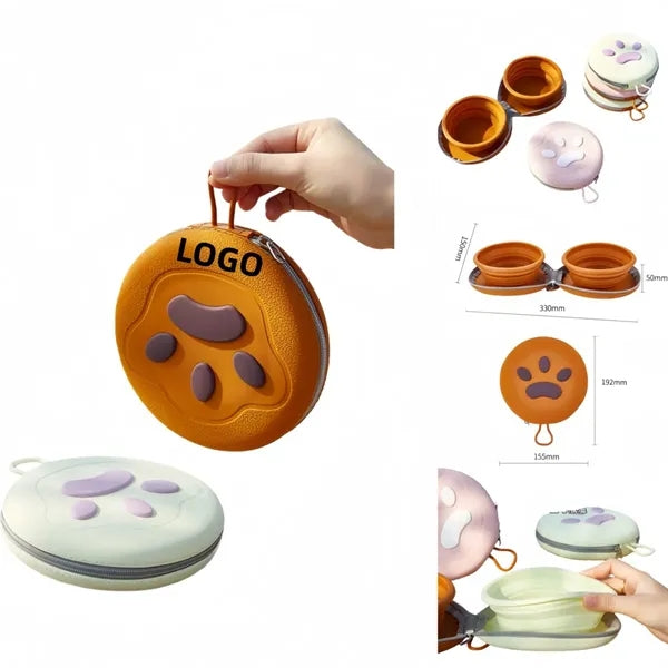 Fold the pet bowl