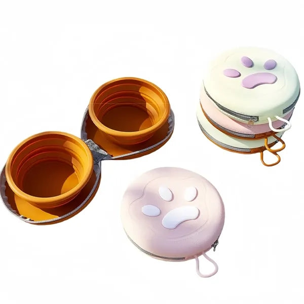Fold the pet bowl