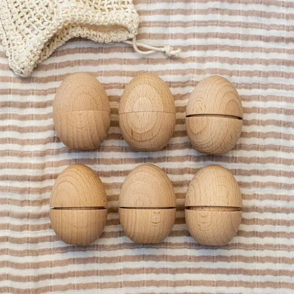Engraved Wooden Easter Egg Shell