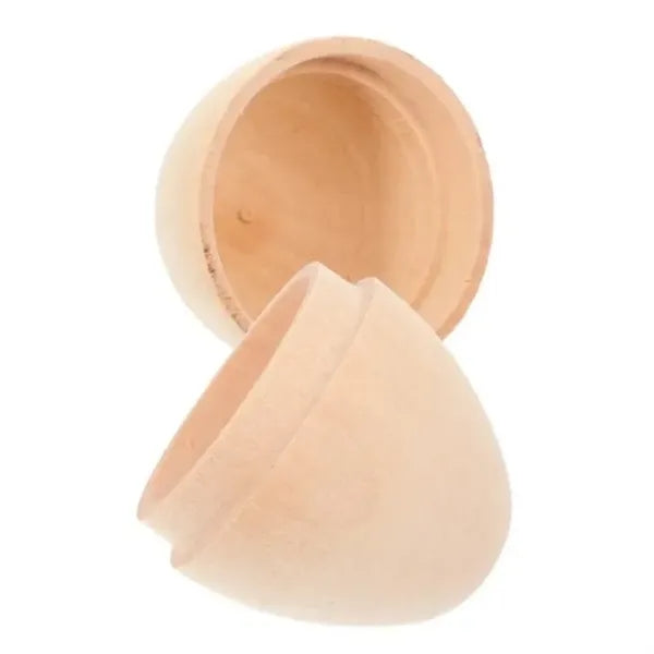 Engraved Wooden Easter Egg Shell