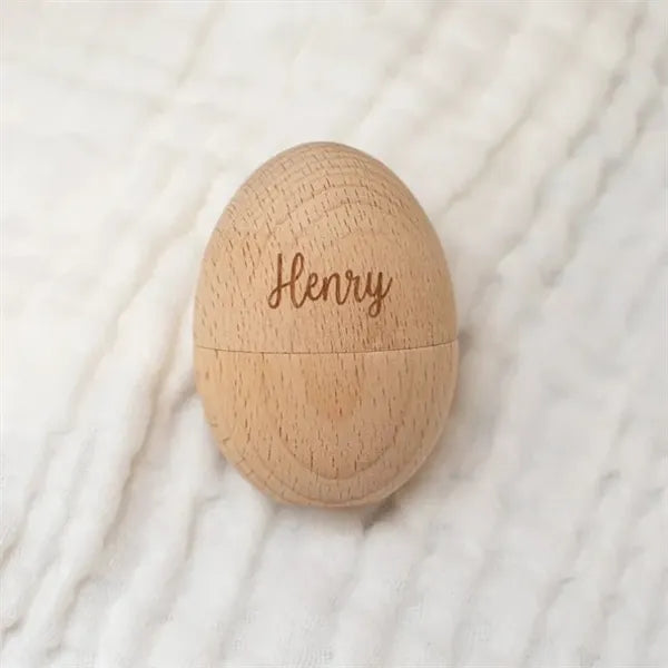Wooden Easter Egg Shell