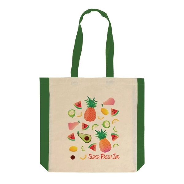 Side Color 6oz Cotton Tote Bag