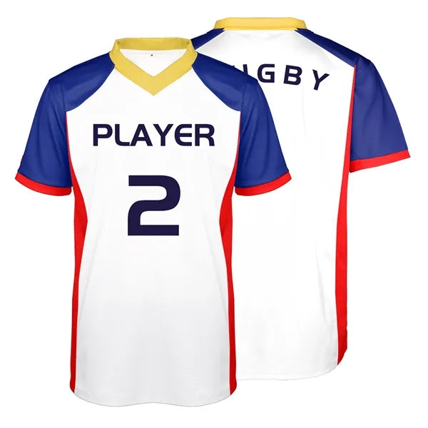 Men's Custom Performance Personalized Rugby Jersey (Full Col