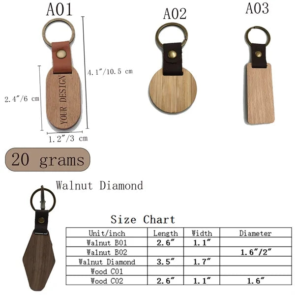 Wooden Keychain
