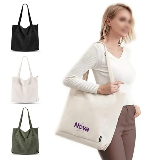 Women Corduroy Tote Bag