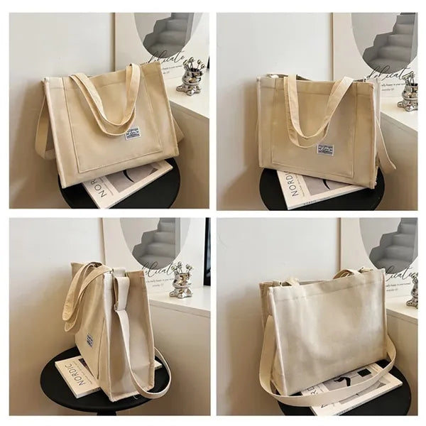 Corduroy Tote Bag for Women
