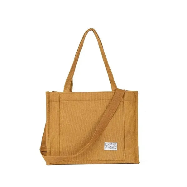 Corduroy Tote Bag for Women