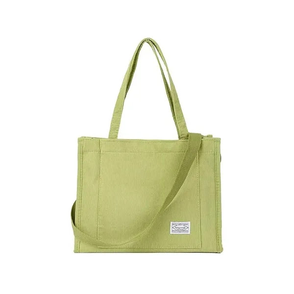 Corduroy Tote Bag for Women