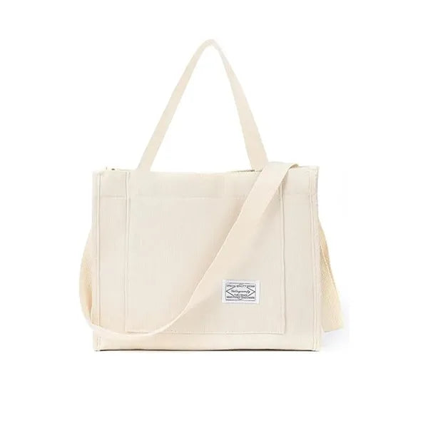 Corduroy Tote Bag for Women