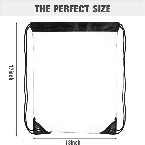 PVC Clear Drawstring Bag