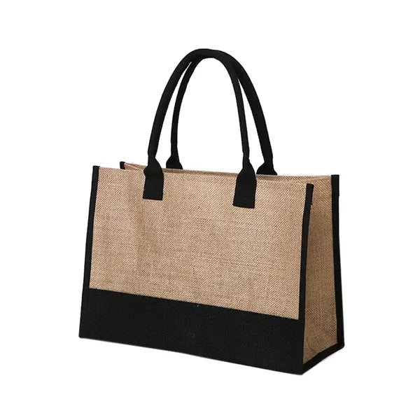 Initial Canvas Beach Bag