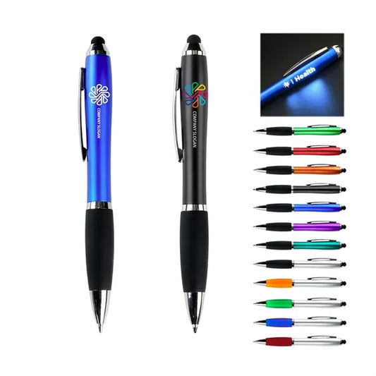 Lightbox Twist LED Light Pen Soft Touch Ball Point Pen
