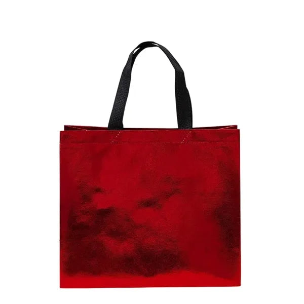 Logo Metallic Finish Tote Bags