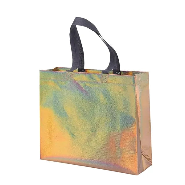 Logo Metallic Finish Tote Bags