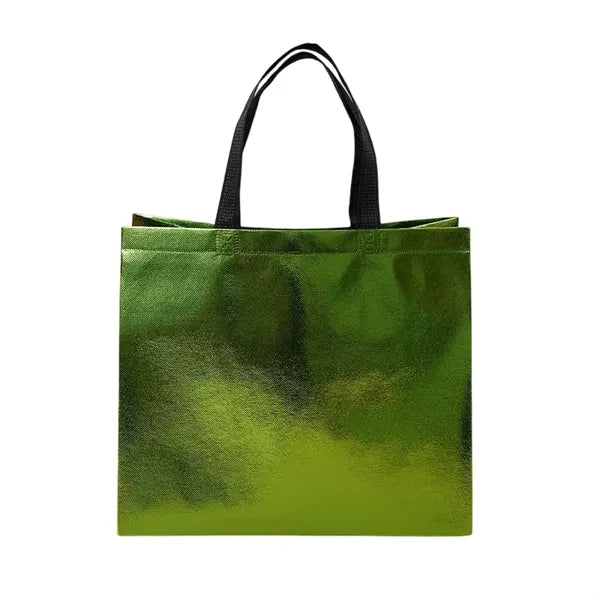 Logo Metallic Finish Tote Bags