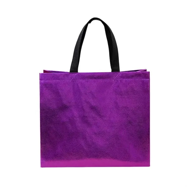 Logo Metallic Finish Tote Bags